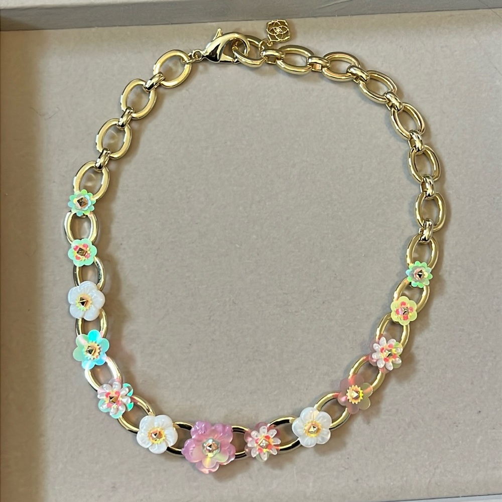 Kendra Scott Deliah Statement Necklace Gold/Mulit Mix